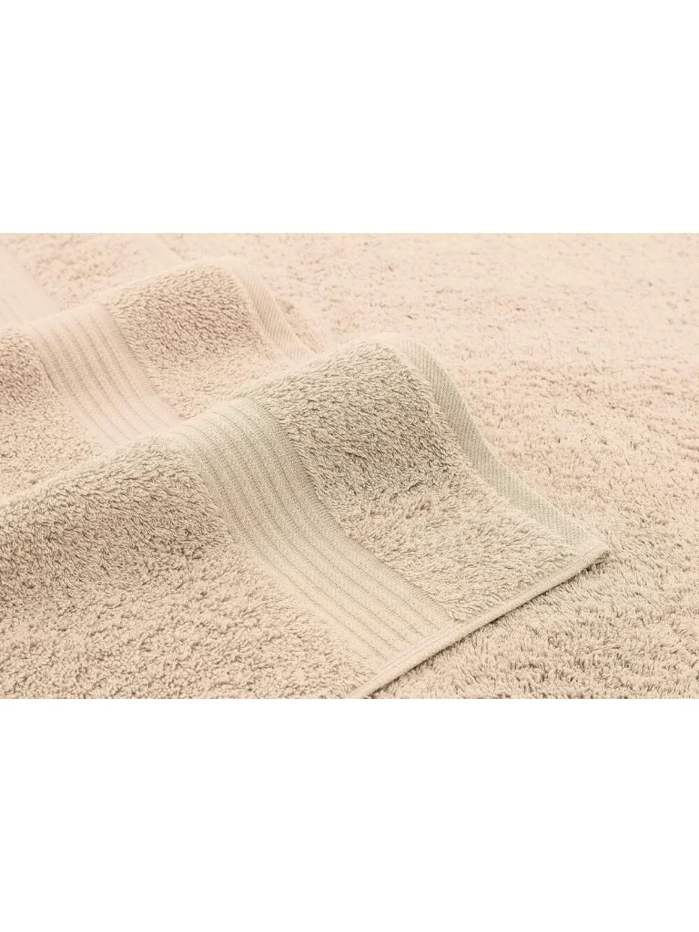 Soft 100% Cotton Hand Towels Set of 4 - Turkish Bathroom Face Towels, Beige